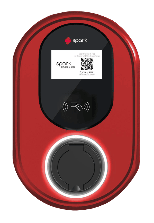 Wallbox spark simple red